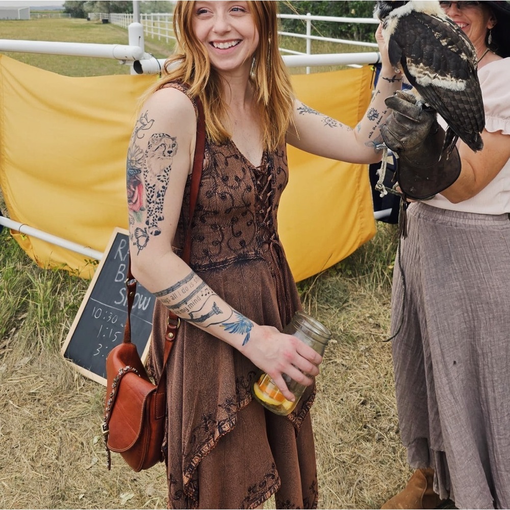 flower made in India renaissance / boho dress